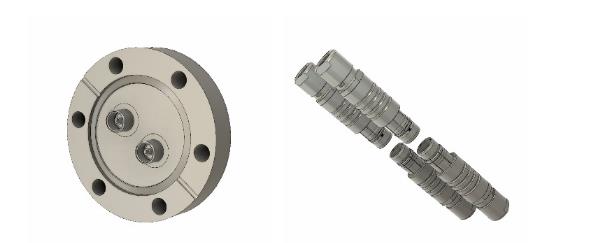 Allectra三同軸真空饋通-feedthrough 243-TRIAX-C40-2-SET Allectra三同軸真空饋通-feedthrough 243-TRIAX-C40-2-SET