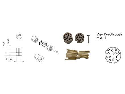 12針真空端接頭 12針真空端接頭