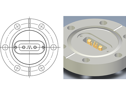 2針功率插針+5針標準插針 2針功率插針+5針標準插針