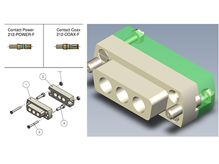 真空端母頭和配套插針 真空端母頭和配套插針