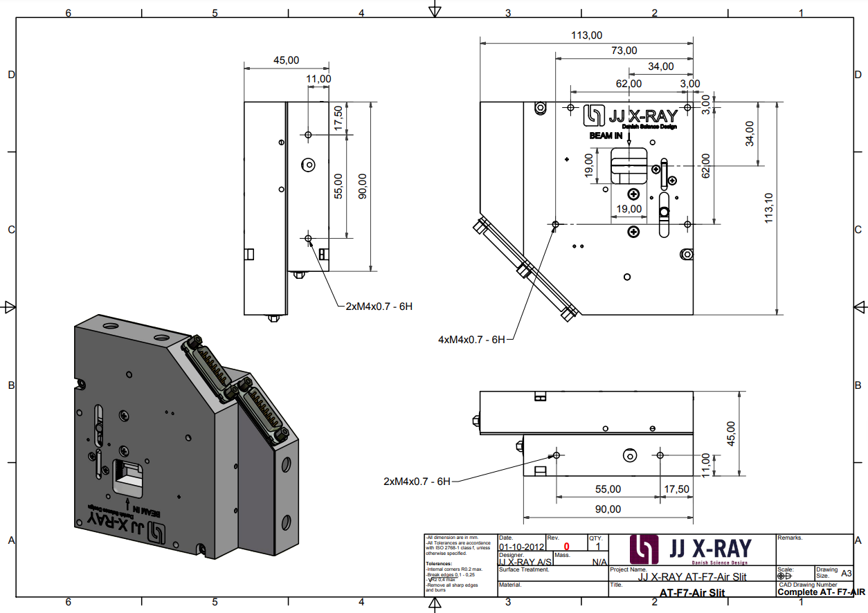 空氣狹縫 AT-F7-AIR產品尺寸 空氣狹縫 AT-F7-AIR產品尺寸