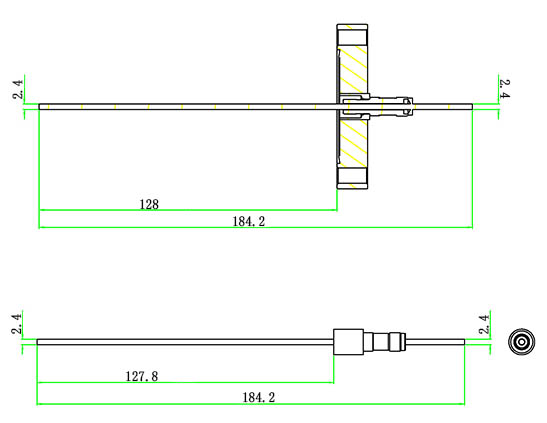 高功率真空饋通尺寸